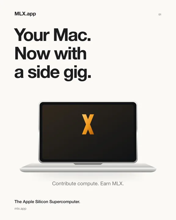 01 · Your Mac. Now with a side gig.