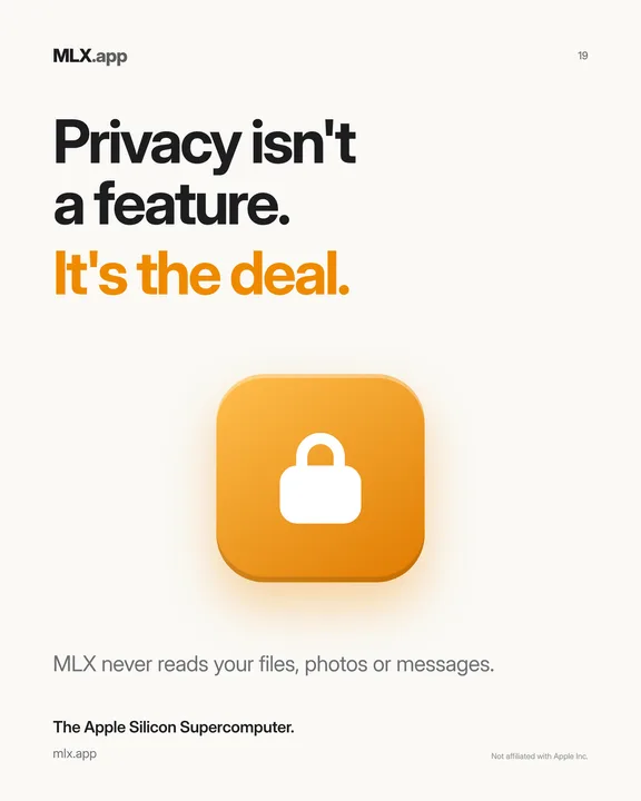 19 · Privacy is the deal