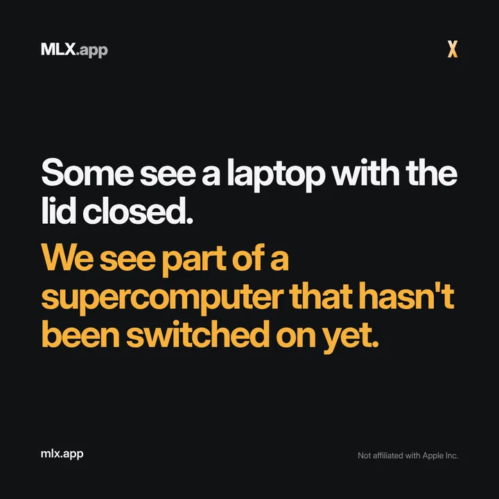 Some see a laptop with the lid closed. We see part of a supercomputer that hasn't been switched on yet.