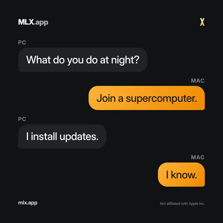 What do you do at night? Join a supercomputer. I install updates. I know.