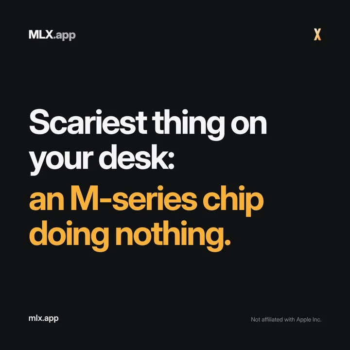Scariest thing on your desk: an M-series chip doing nothing.
